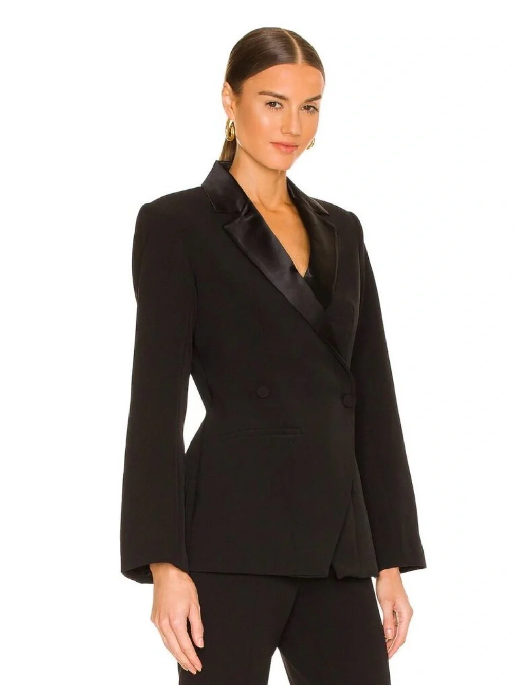 Anine Bing Ade Black Tuxedo Blazer Size S/P